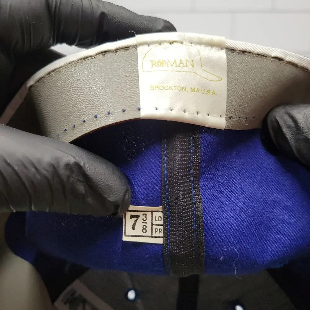 Vintage Brooklyn Dodgers Roman Pro Cooperstown Collection 7 3/8 Fitted Hat